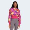 imageadidas Womens Farm HoodieBold PinkSpring YellowLucid Fuchsia