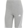 imageadidas Womens Future Icon Three Stripes Biker ShortsMedium Grey Heather