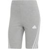 imageadidas Womens Future Icon Three Stripes Biker ShortsMedium Grey Heather