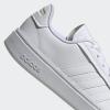imageadidas Womens Grand Court Alpha 00s SneakersCloud WhiteCloud WhiteGold Metallic