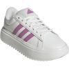 imageadidas Womens Grand Court Platform Sneakers Shoes Casual  WhiteWhitePreloved PurplePreloved Purple