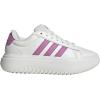 imageadidas Womens Grand Court Platform Sneakers Shoes Casual  WhiteWhitePreloved PurplePreloved Purple