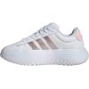 imageadidas Womens Grand Court Platform Sneakers Shoes Casual  WhiteWhiteSandy Pink MetSandy Pink