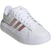 imageadidas Womens Grand Court Platform Sneakers Shoes Casual  WhiteWhiteSandy Pink MetSandy Pink