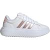 imageadidas Womens Grand Court Platform Sneakers Shoes Casual  WhiteWhiteSandy Pink MetSandy Pink
