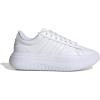imageadidas Womens Grand Court Platform Sneakers Shoes Casual  WhiteWhiteWhiteCrystal White