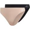 imageadidas Womens Micro Flex Thong Panty UnderwearBlack Forge IronPeach Whip White