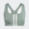 imageadidas Womens Powerimpact Training Mediumsupport BraSilver GreenWhite