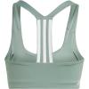 imageadidas Womens Powerimpact Training Mediumsupport BraSilver GreenWhite