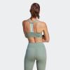 imageadidas Womens Powerimpact Training Mediumsupport BraSilver GreenWhite