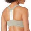imageadidas Womens Powerimpact Training Mediumsupport BraSilver PebbleWhite