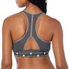 imageadidas Womens Powerreact Training Medium Support BraDark Grey Heather