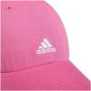 imageadidas Womens Saturday Baseball Cap  Adjustable Cotton Hat Athletic Relaxed Fit DISCONTINUEDPreloved Fuchsia PinkWhite