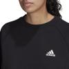 imageadidas Womens Studio Fleece SweatshirtBlackWhite