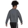 imageadidas Womens Studio Fleece SweatshirtBlue OxideWhite