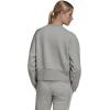 imageadidas Womens Studio Fleece SweatshirtMedium Grey HeatherWhite