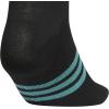 imageadidas Womens Superlite Quarter Socks 6Pack Durable Lightweight Athletic Breathable with Compression Arch SupportBlackPowder Teal GreenBlue Fusion