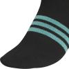 imageadidas Womens Superlite Quarter Socks 6Pack Durable Lightweight Athletic Breathable with Compression Arch SupportBlackPowder Teal GreenBlue Fusion