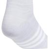 imageadidas Womens Superlite Quarter Socks 6Pack Durable Lightweight Athletic Breathable with Compression Arch SupportClear Onix GreySemi Pink SparkPreloved Purple