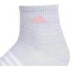 imageadidas Womens Superlite Quarter Socks 6Pack Durable Lightweight Athletic Breathable with Compression Arch SupportClear Onix GreySemi Pink SparkPreloved Purple
