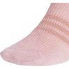 imageadidas Womens Superlite Quarter Socks 6Pack Durable Lightweight Athletic Breathable with Compression Arch SupportWarm Clay PinkWonder BeigeWhite