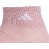 imageadidas Womens Superlite Quarter Socks 6Pack Durable Lightweight Athletic Breathable with Compression Arch SupportWarm Clay PinkWonder BeigeWhite