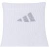 imageadidas Womens Superlite Quarter Socks 6Pack Durable Lightweight Athletic Breathable with Compression Arch SupportWhiteBlackGrey