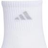 imageadidas Womens Superlite Quarter Socks 6Pack Durable Lightweight Athletic Breathable with Compression Arch SupportWhiteBlue BurstClear Onix Grey