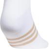 imageadidas Womens Superlite Quarter Socks 6Pack Durable Lightweight Athletic Breathable with Compression Arch SupportWhiteWarm Sandstone BeigePreloved Teal Green