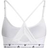 imageadidas Womens Training Light Support 3 Stripe BraWhiteBlack