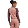 imageadidas Womens Tricot 3Stripes Fashion Track TopWarm ClayAurora Ruby