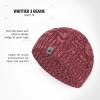 imageadidas Womens Whittier Beanie standard fit acrylic knit skull caphat for winterPreloved Crimsonshadow Red