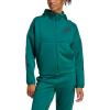 imageadidas Womens Zne FullZip HoodieCollegiate Green