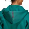 imageadidas Womens Zne FullZip HoodieCollegiate Green