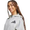 imageadidas Womens Zne FullZip HoodieMedium Grey Heather