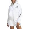 imageadidas Womens Zne FullZip HoodieWhite