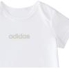 imageadidas babyboys 3piece Linear Logo Bodyshirt ampamp Pant SetTan With White