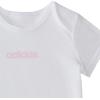 imageadidas babygirls 3piece Logo Bodyshirt ampamp Pant SetPink With White