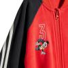 imageadidas babygirls Disney Mickey Mouse BodysuitBright RedCarbonOff White