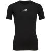 imageadidas Boys Moisture Wicking Techfit Compression Shirt Short SleeveBlack