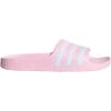 imageadidas Girls Adilette Aqua Slides ToddlerLittle KidBig KidClear PinkWhiteClear Pink