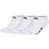 imageadidas Mens All Day Training No Show Socks Engineered for Sport Performance with Targeted Cushioning for Running 3PairWhiteSemi Court GreenDark Blue