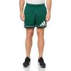 imageadidas Mens Badge of Sport Basketball ShortsTeam Dark GreenBlack