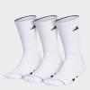imageadidas Mens Cushioned Crew Socks 3PairWhiteBlackClear Onix Grey