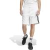 imageadidas Mens Essentials 3Stripes Fleece 9inch ShortsWhiteBlack