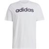 imageadidas Mens Essentials Single Jersey Linear Embroidered Logo TShirtWhiteBlack