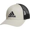 imageadidas Mens Mesh Back Structured Low Crown Adjustable Fit Snapback HatWonder Alumina GreyBlackWhite