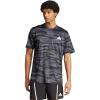 imageadidas Mens Train Essentials Camouflage All Over Printed TShirtBlackGrey