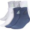 imageadidas Unisex Kids Quarter Ankle Socks for Boys and Girls Youth 6Pack Superlite Breathable and LightweightCool Light HeatherSemi Green SparkPreloved Ink BlueClassic