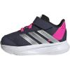imageadidas UnisexBaby Duramo Sl Elastic Lace ampamp Strap Running SneakerShadow NavySilver MetallicLucid Pink